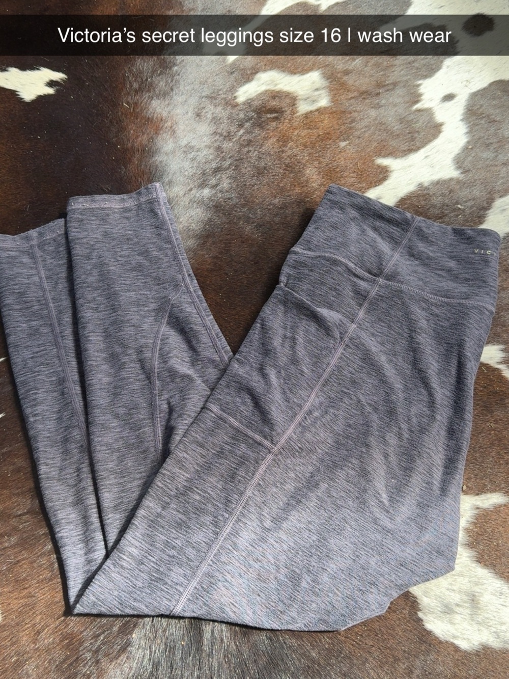 Victoria's Secret Heathered Charcoal Leggings